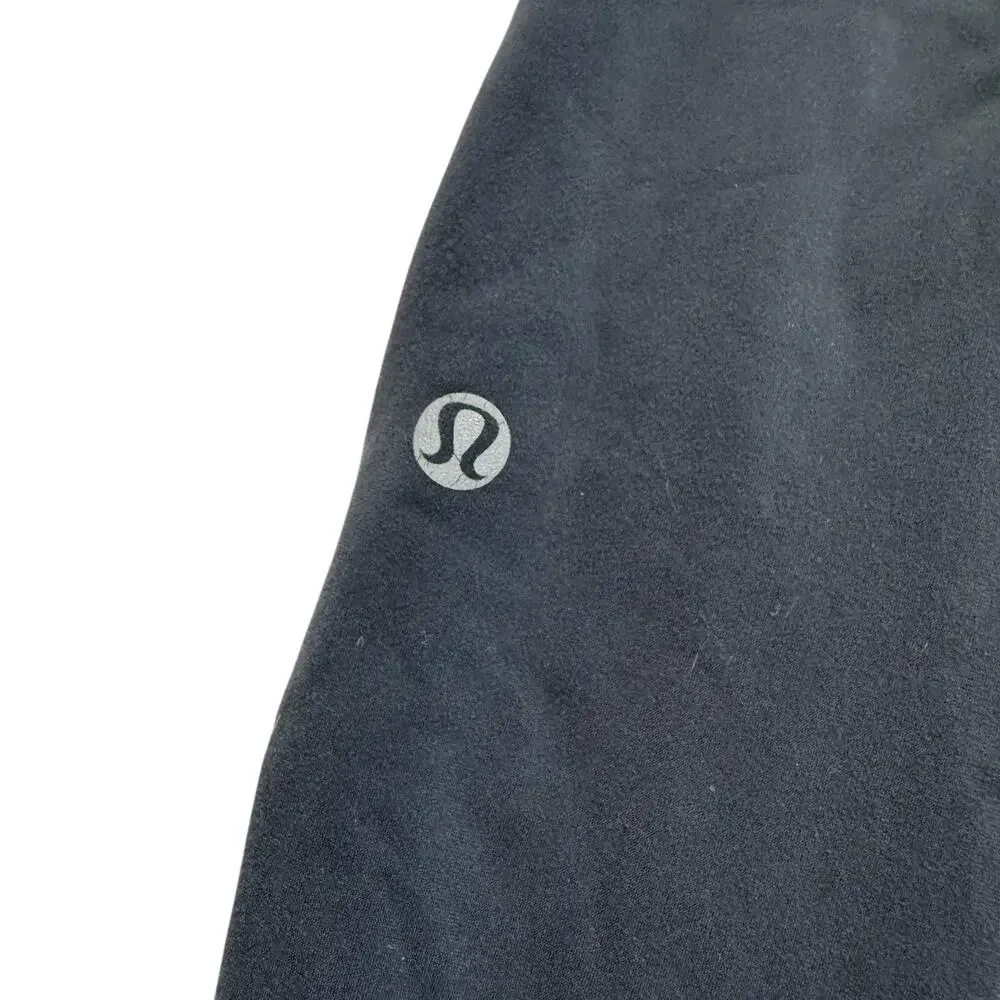Vintage LULULEMON Gray Reflective Leggings Wide Waistband Size 8 Womens Midrise